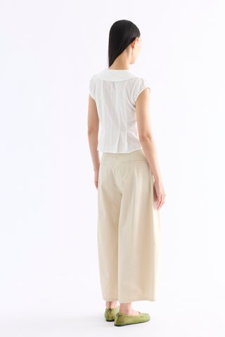 Mauvin Pleat Top
