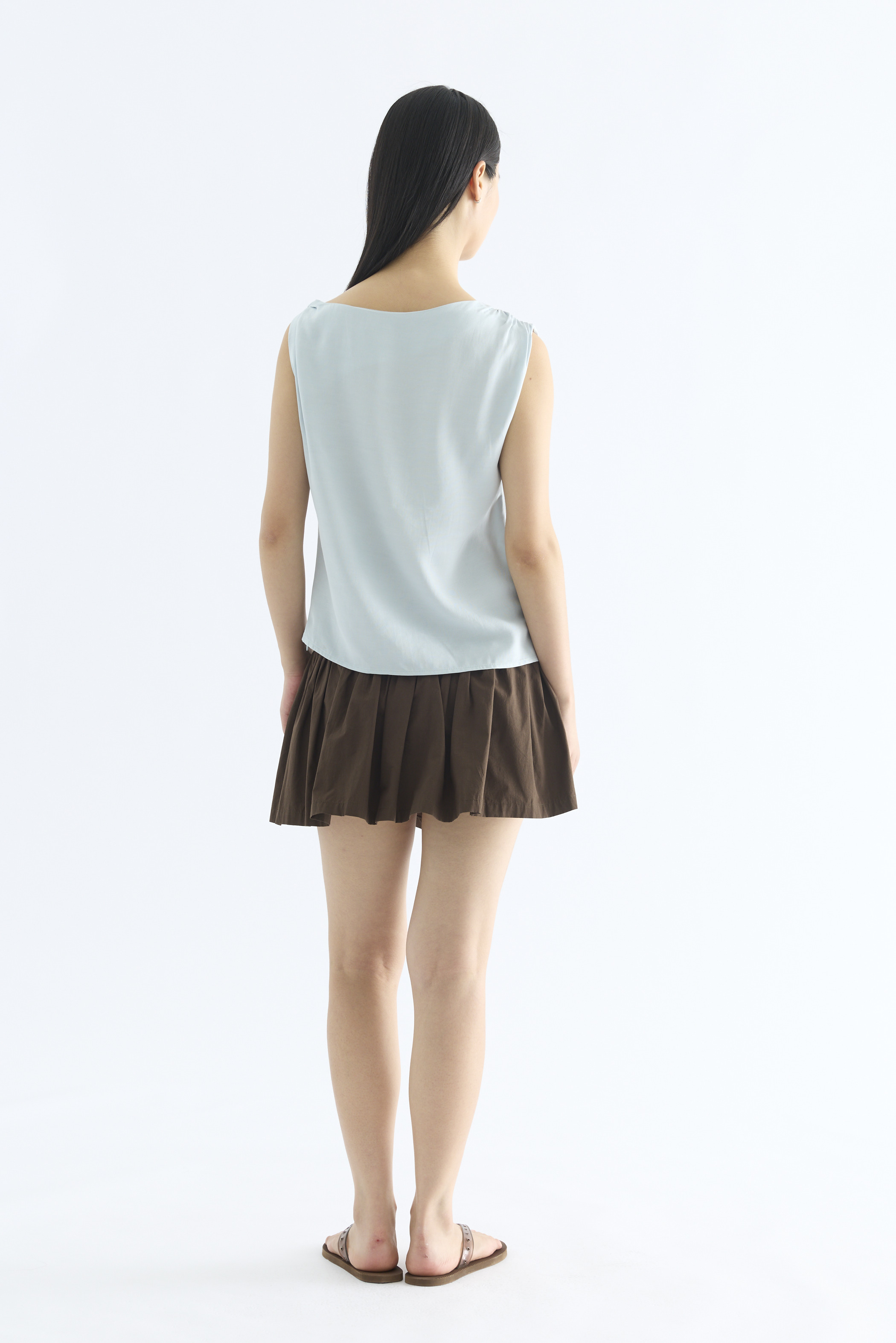 Feone Asymmetric Shoulder Top