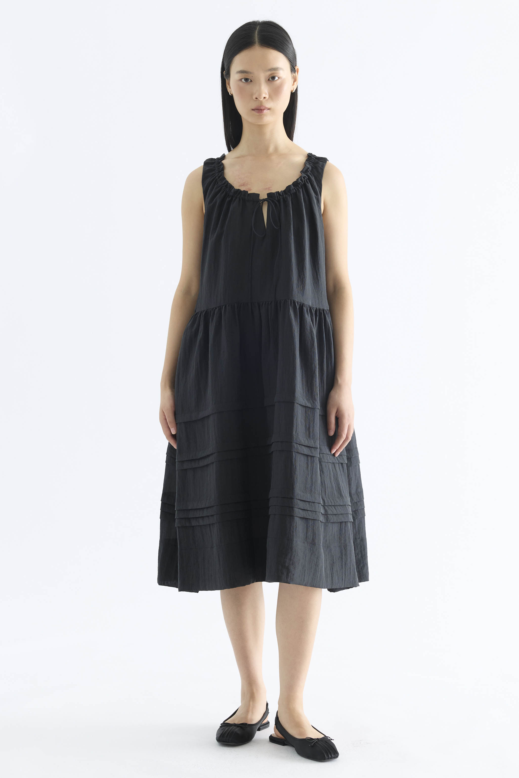 Leia Gathered Neck Dress