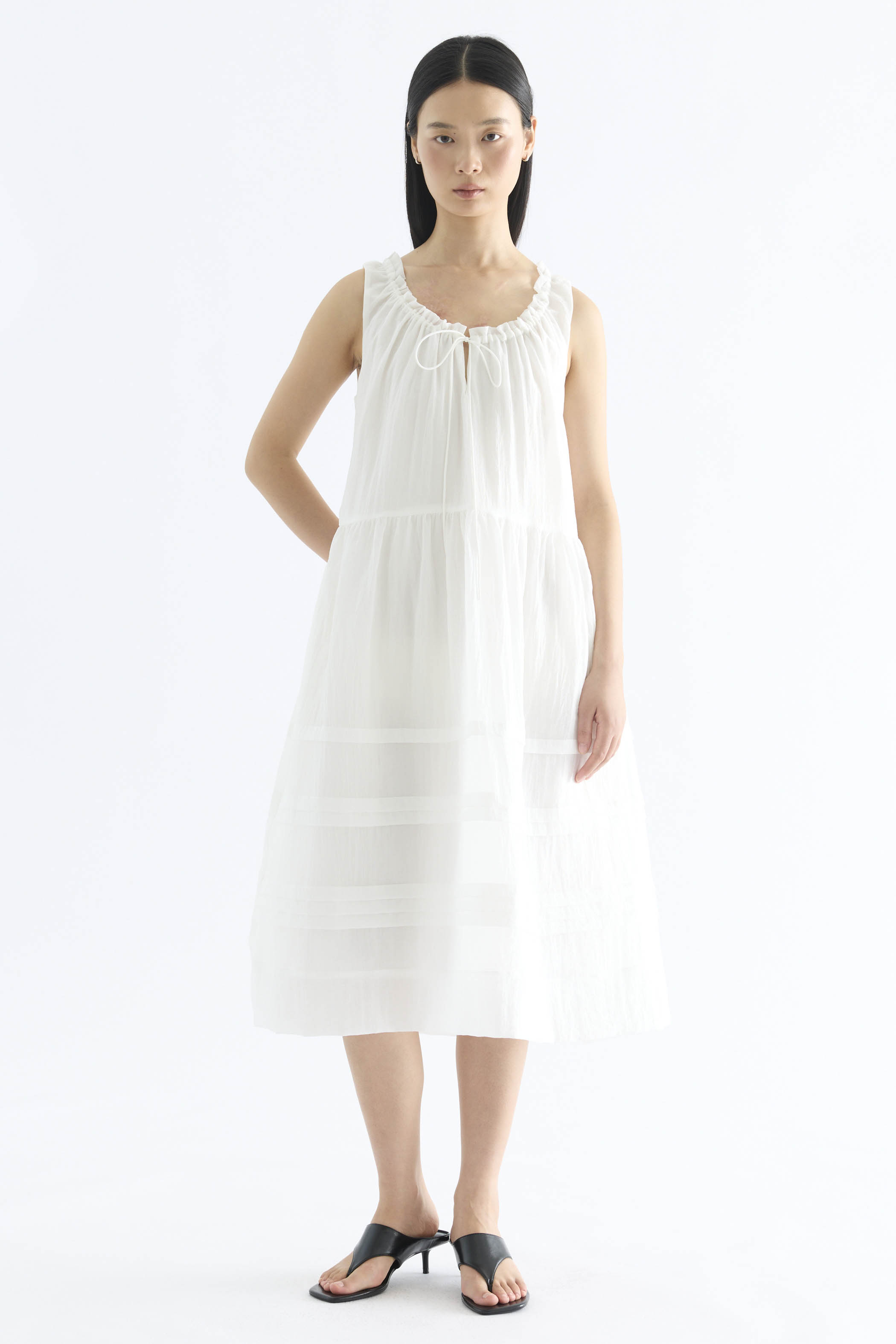 Leia Gathered Neck Dress