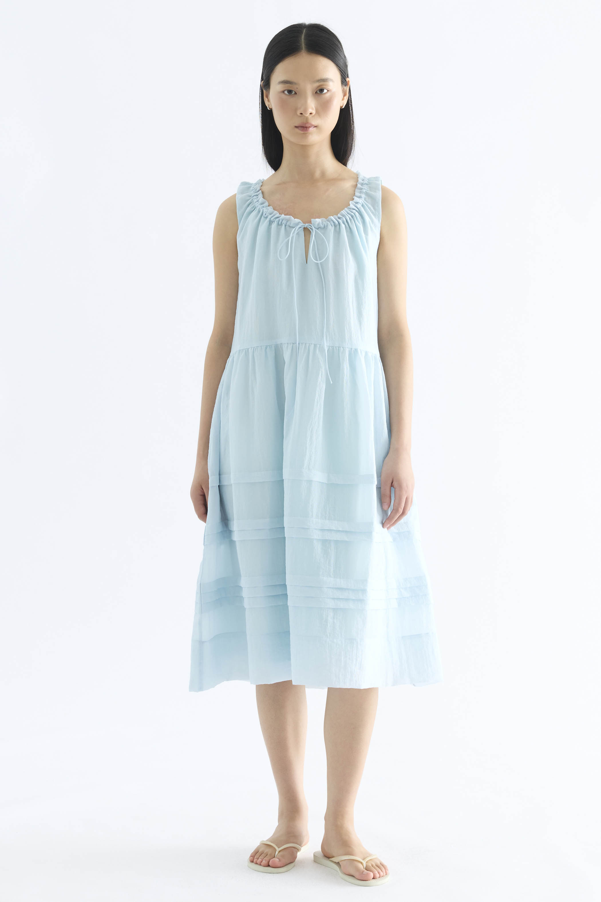 Leia Gathered Neck Dress