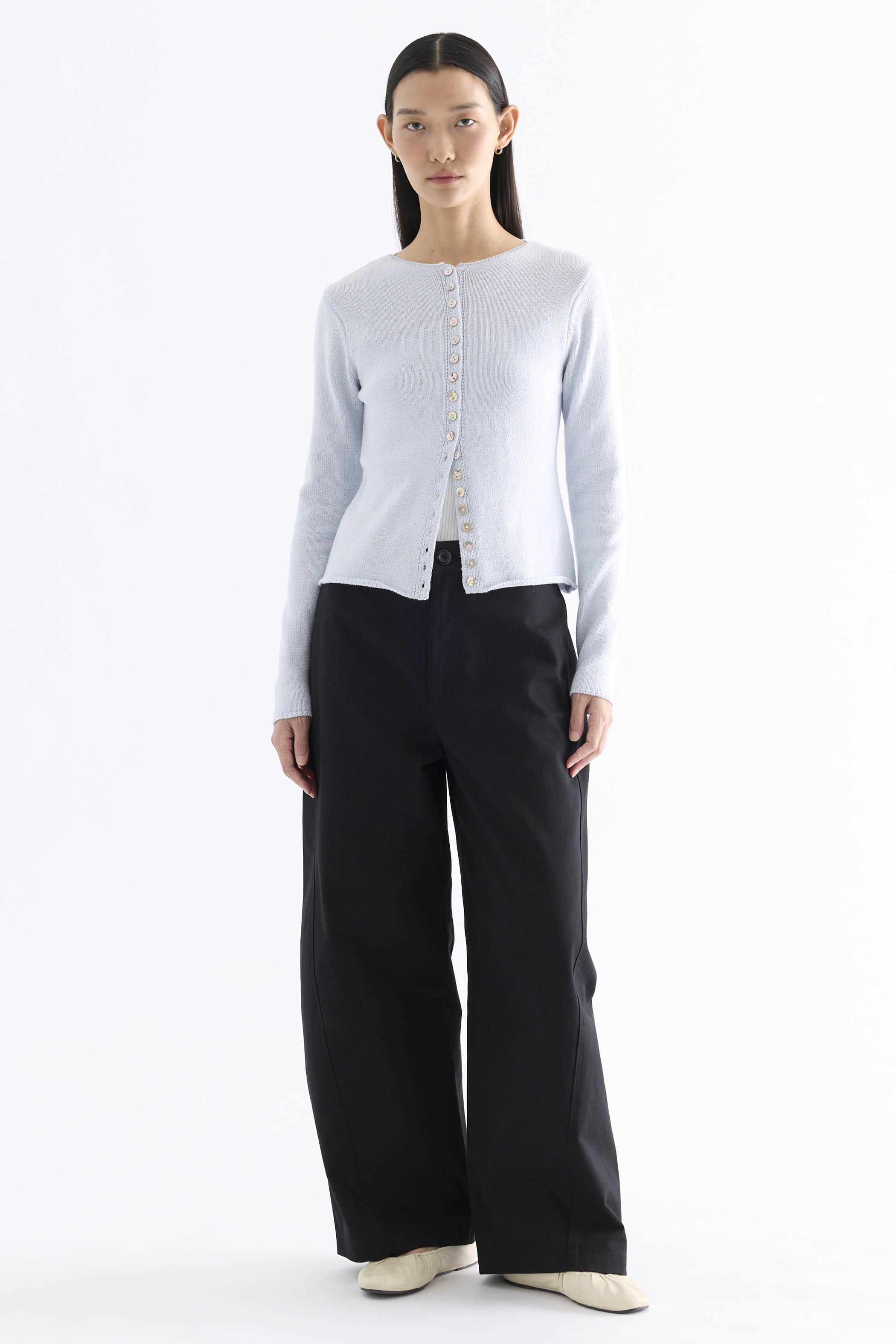 Alivia Button-Down Knit Cardigan