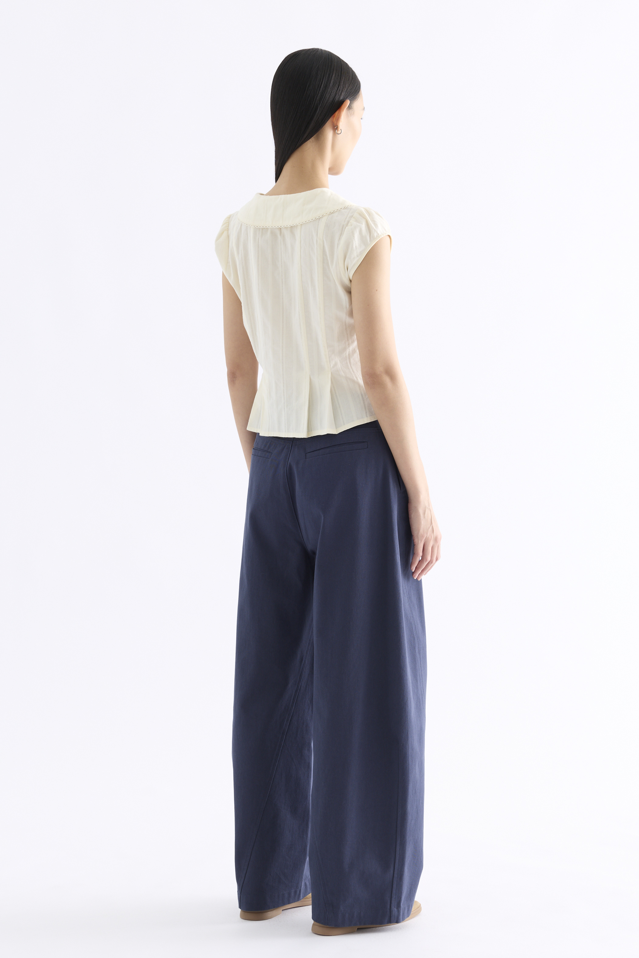 Mauvin Pleat Top