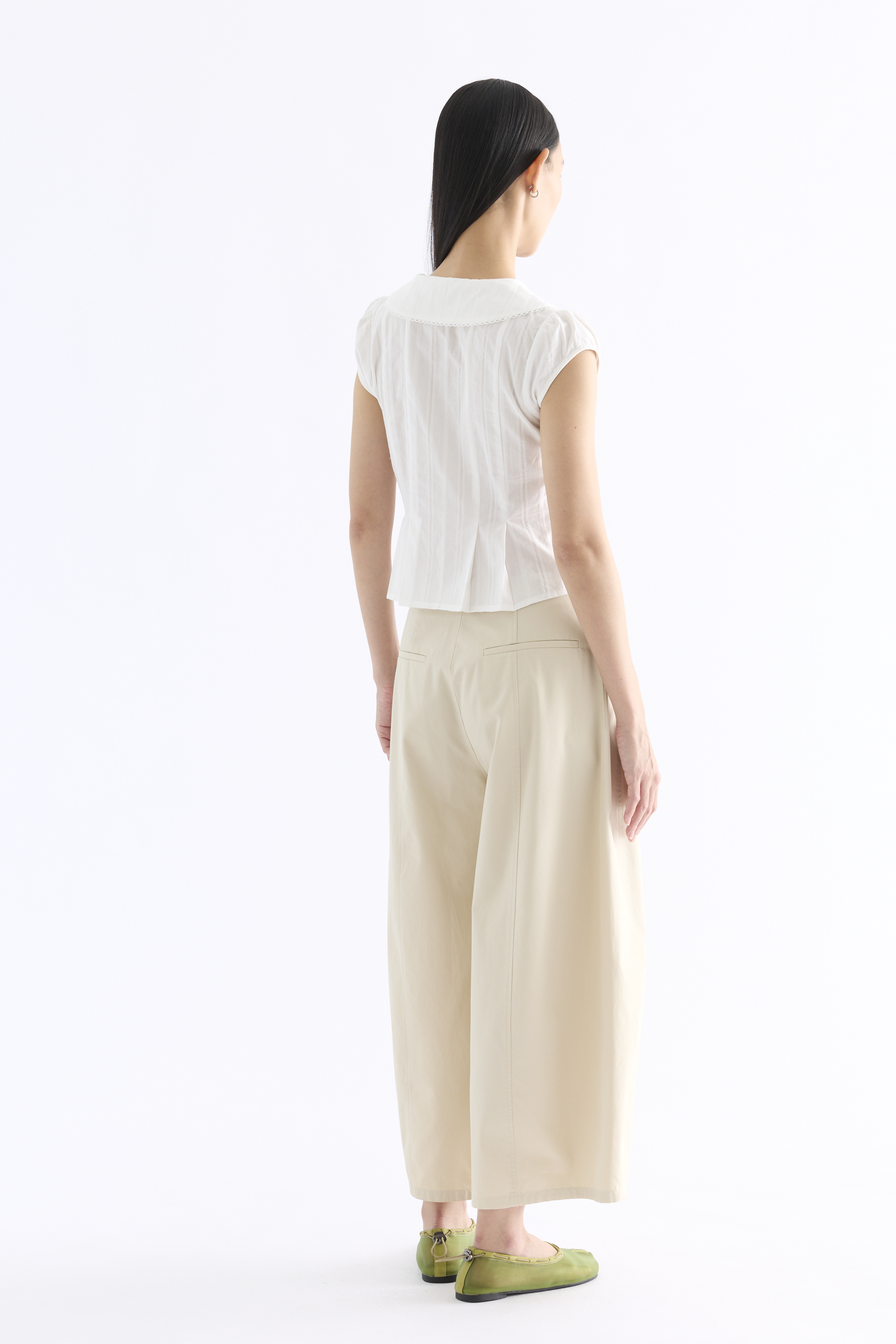 Mauvin Pleat Top