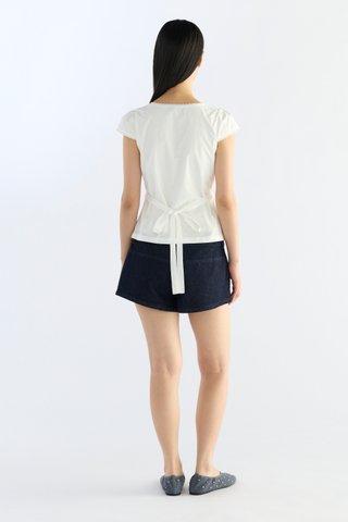Mariette Lace Trim Fitted Blouse