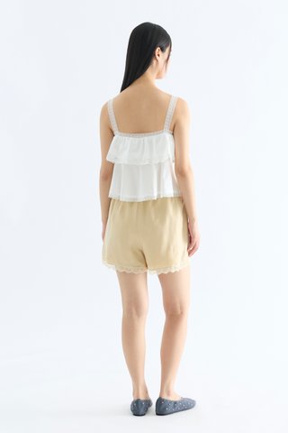 Carla Lace Tie-Strap Top