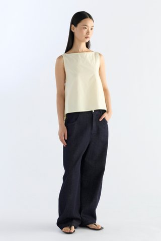 Alba Pleat Tie Back Top