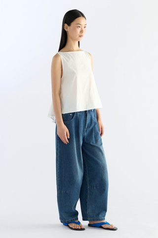 Alba Pleat Tie Back Top
