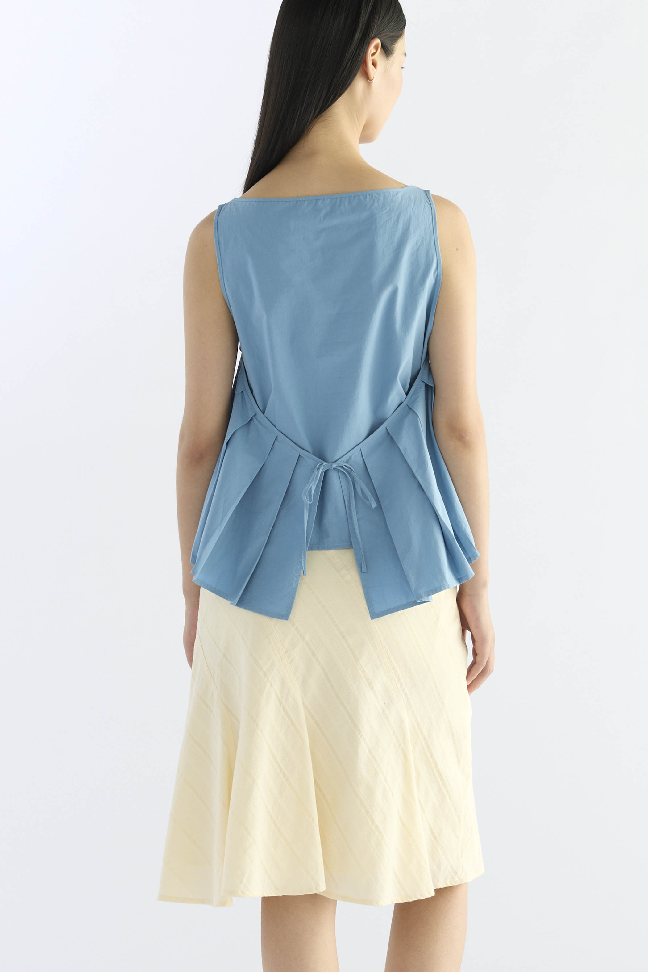 Alba Pleat Tie Back Top