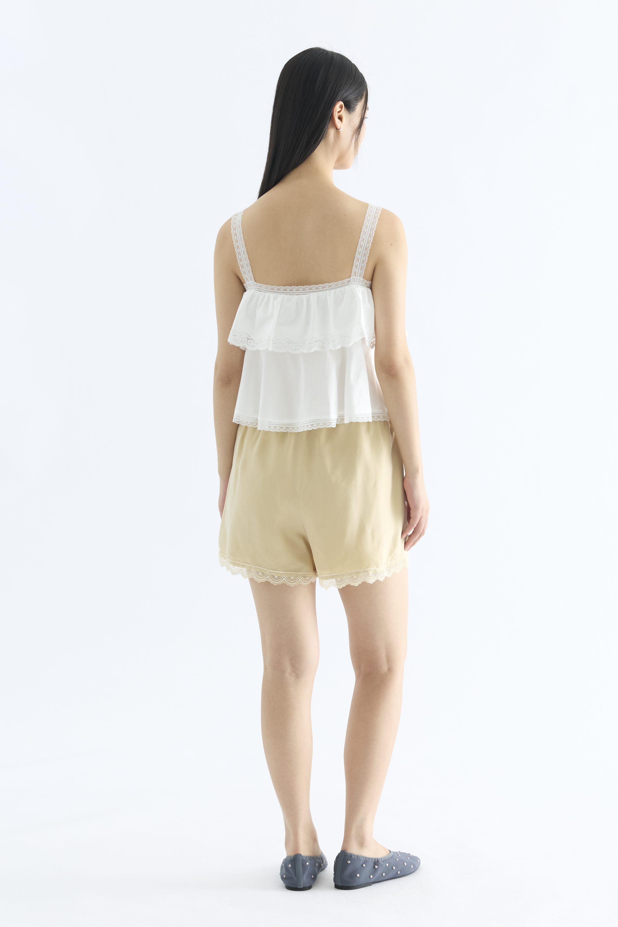 Carla Lace Tie-Strap Top