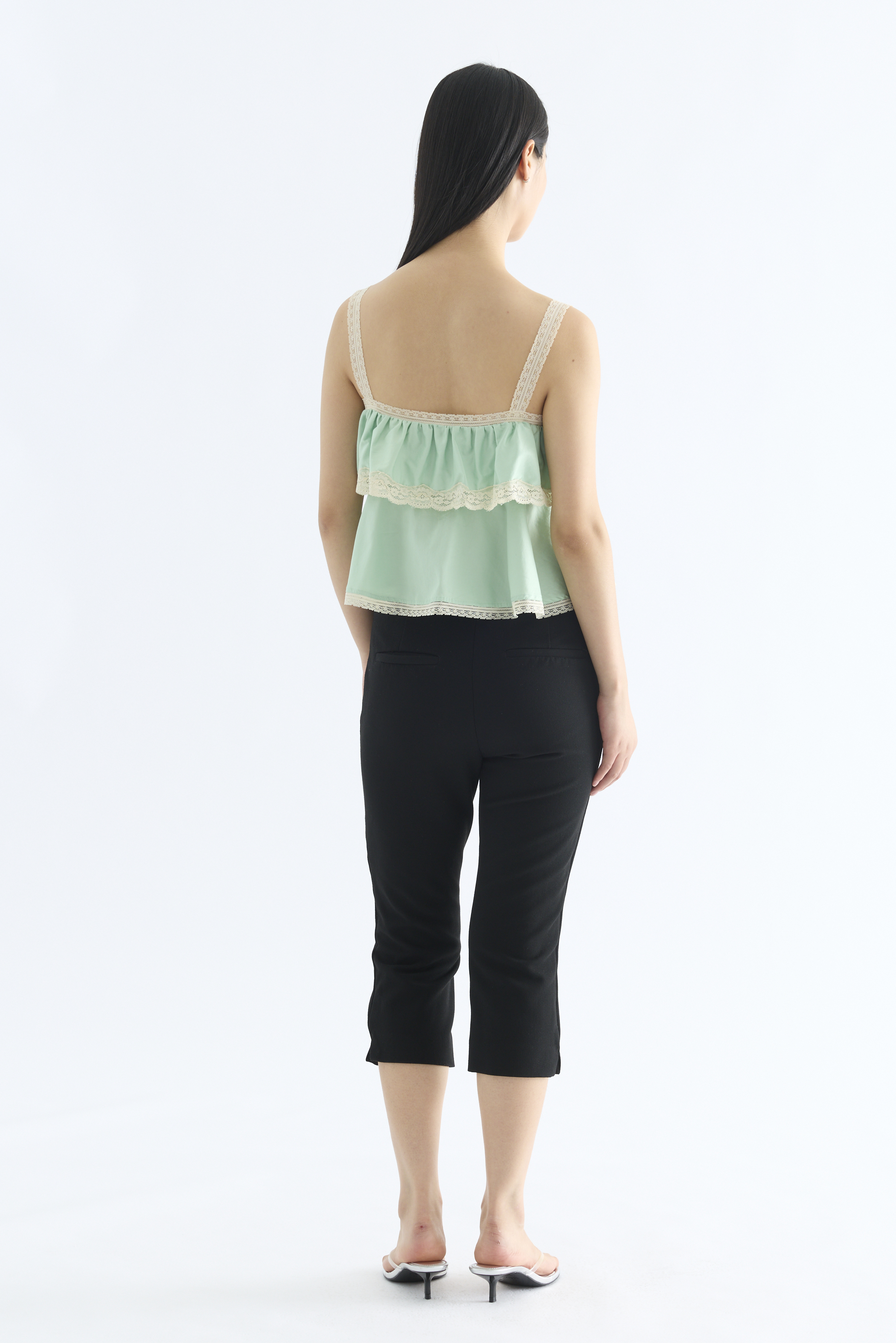 Carla Lace Tie-Strap Top