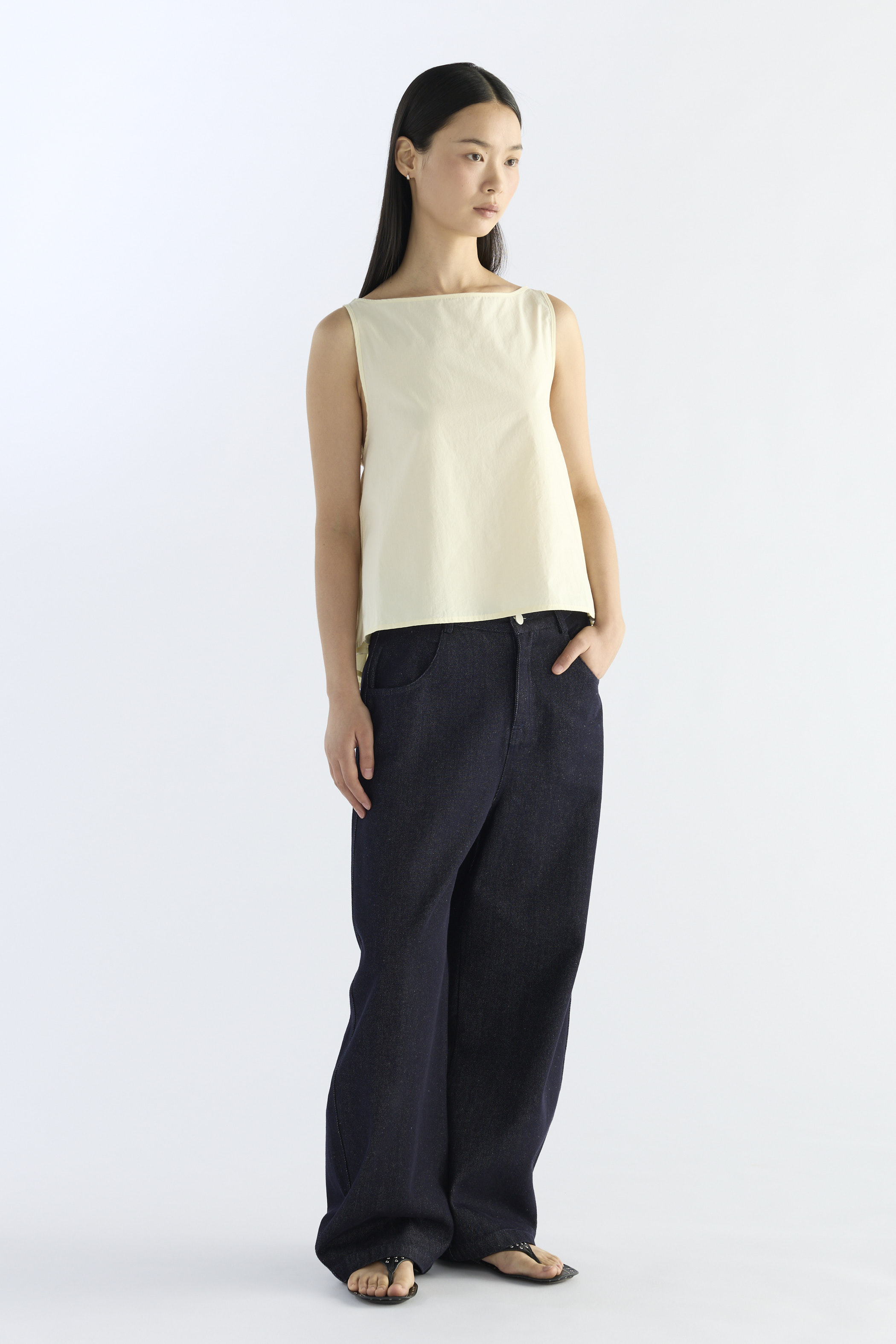 Alba Pleat Tie Back Top