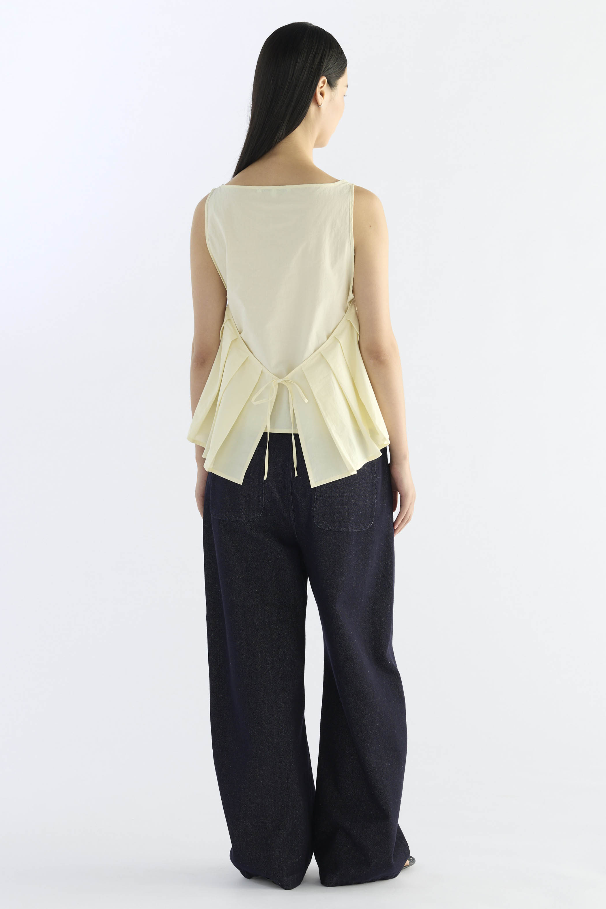 Alba Pleat Tie Back Top