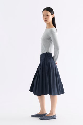 Lavena Pleated Half Skirt