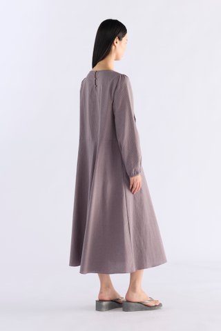 Harriet Long-Sleeve Relaxed Dress
