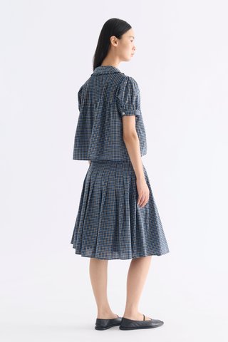 Lavena Pleated Half Skirt