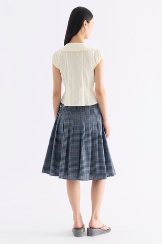 Mauvin Pleat Top
