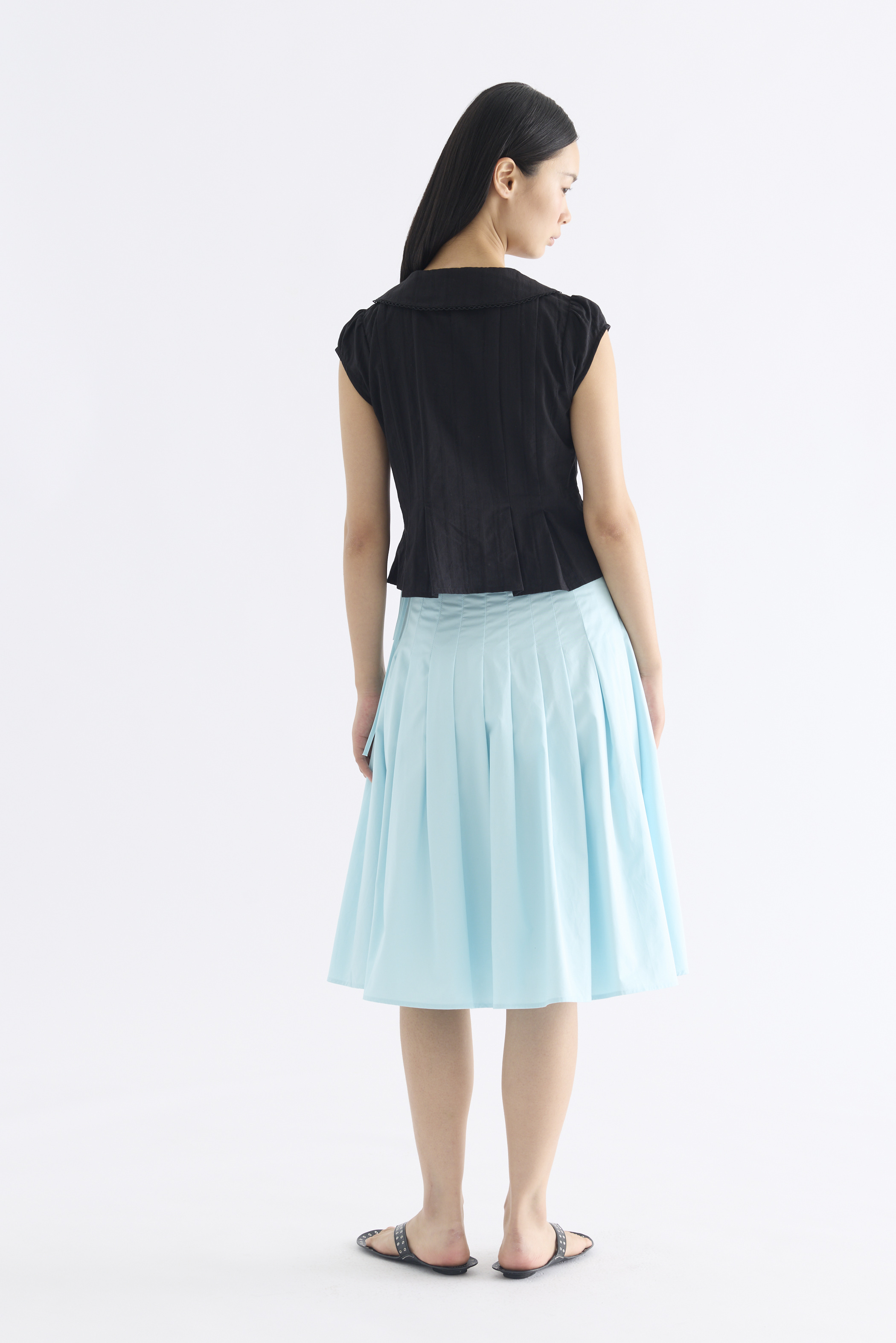 Mauvin Pleat Top