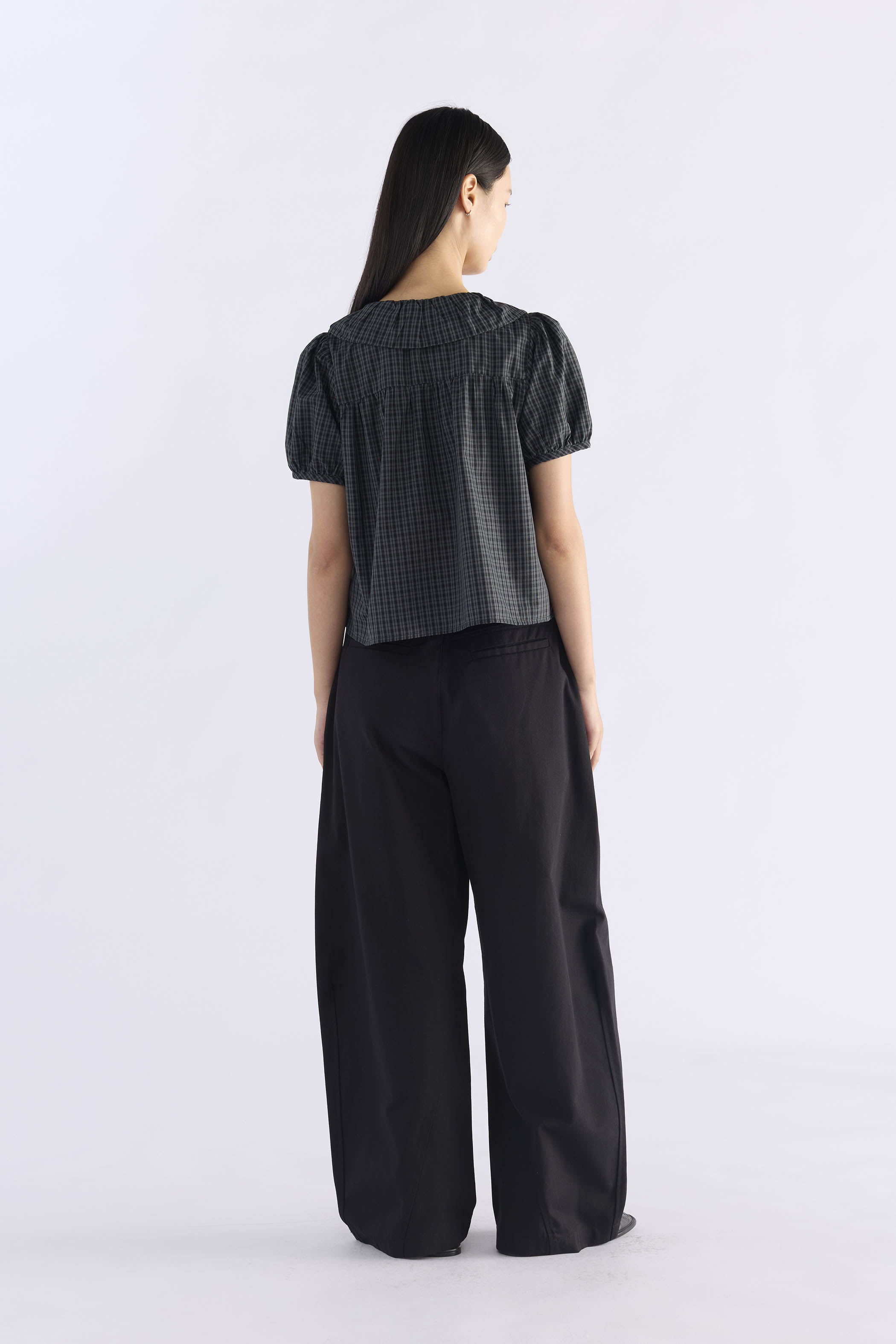 Emberlyn Peterpan-Collar Blouse
