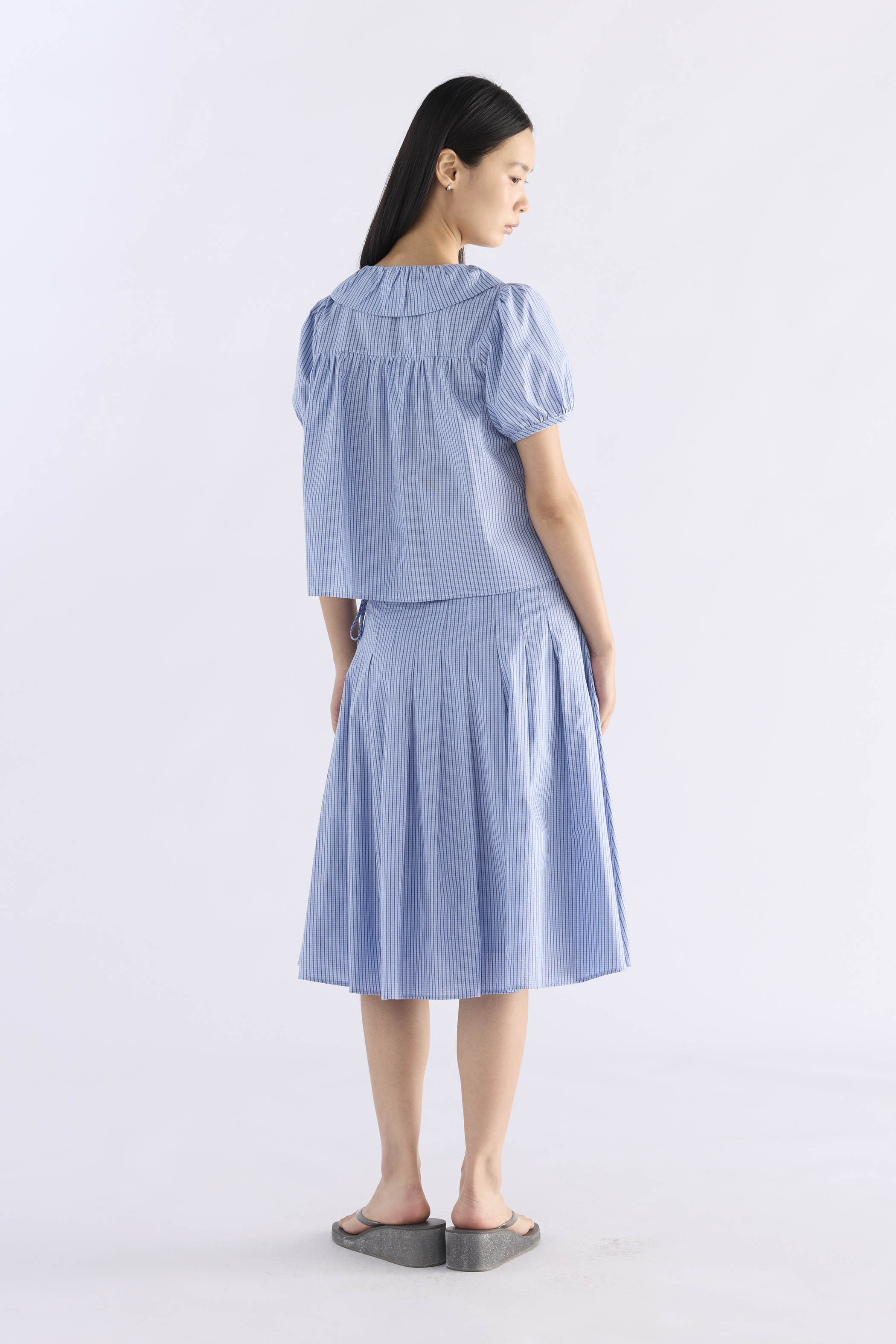 Emberlyn Peterpan-Collar Blouse