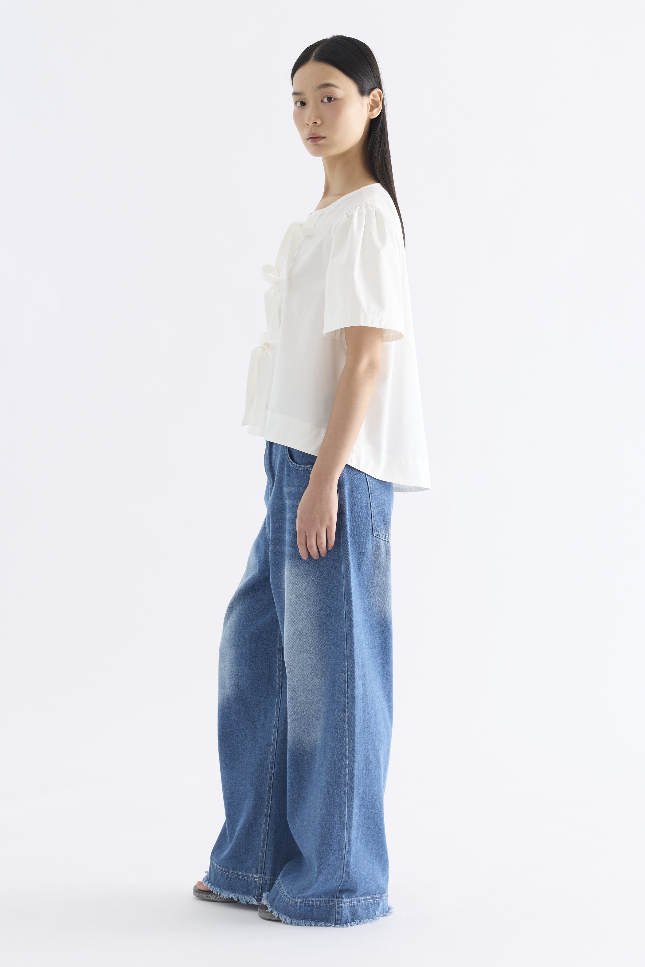 Selene Front-Tie Blouse