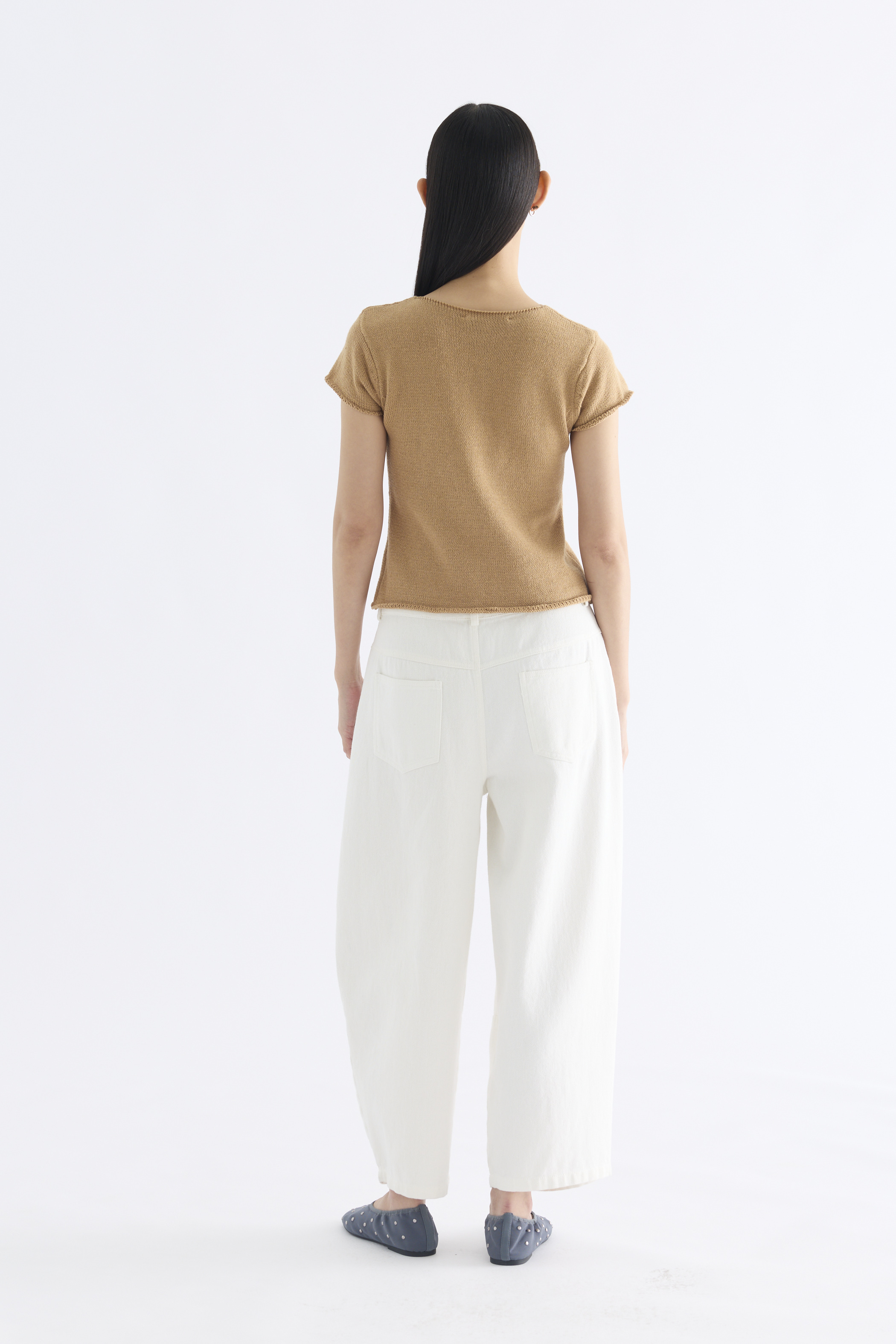 Kelyn Button-Down Knit Top