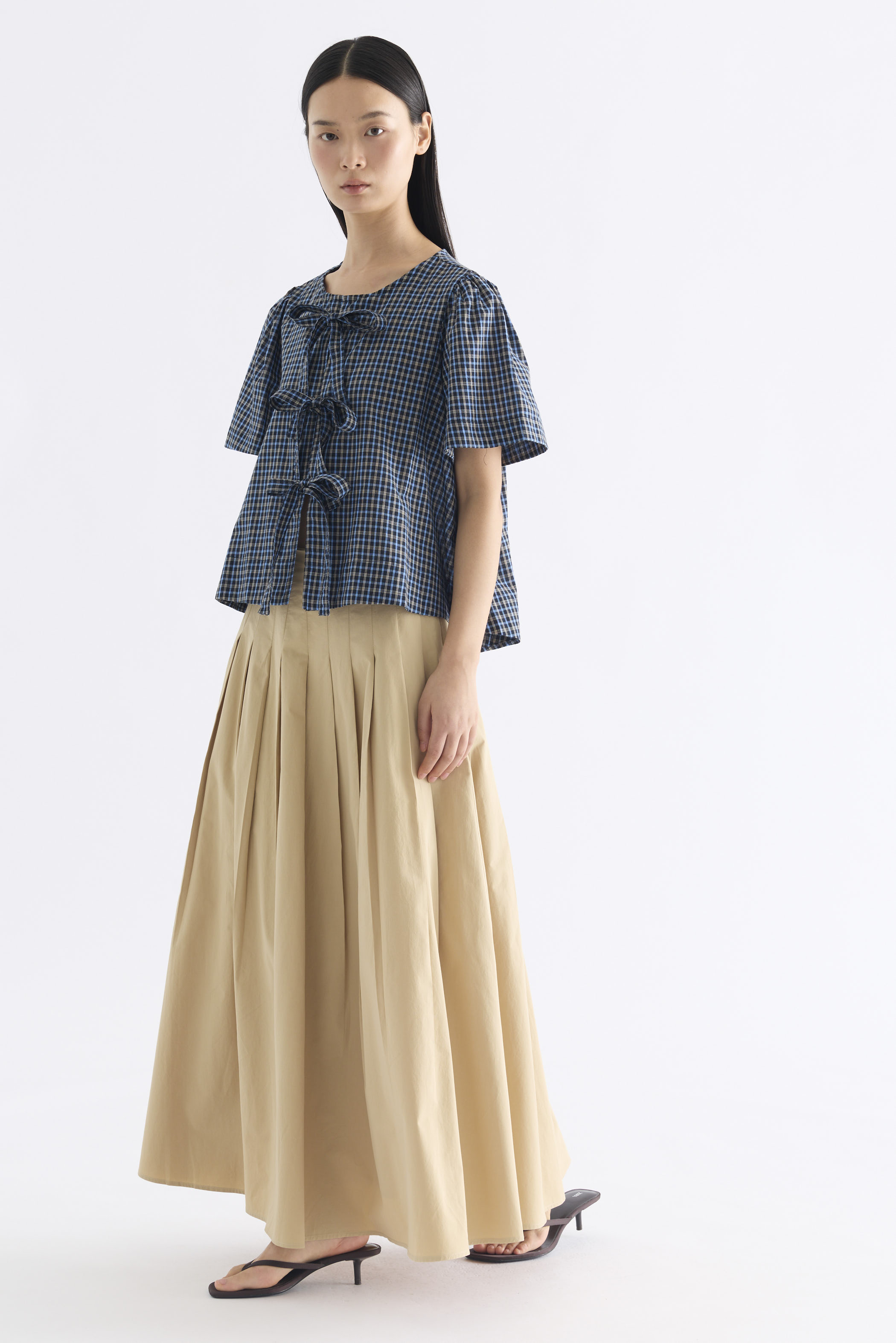 Selene Front-Tie Blouse