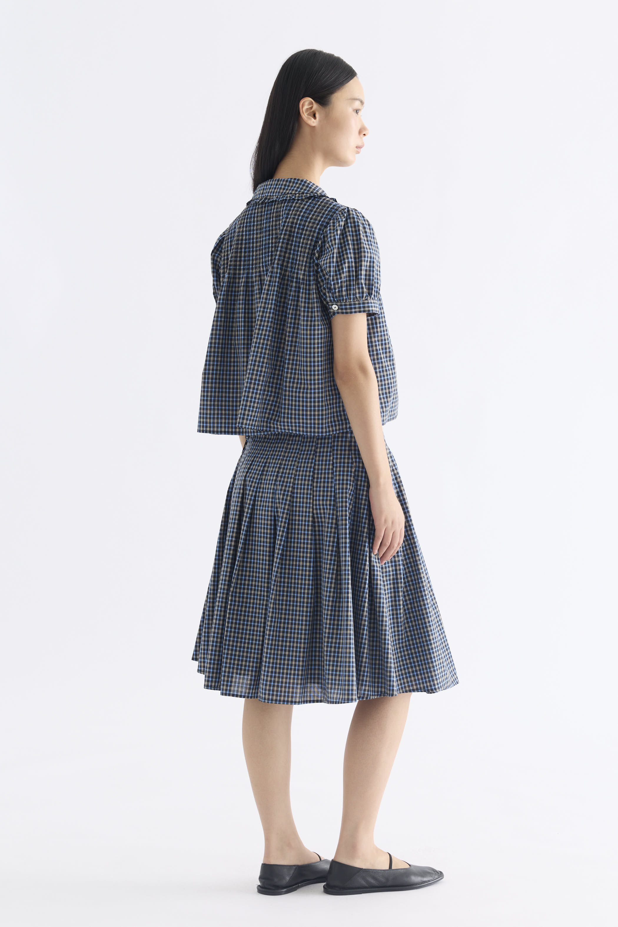 Lavena Pleated Half Skirt