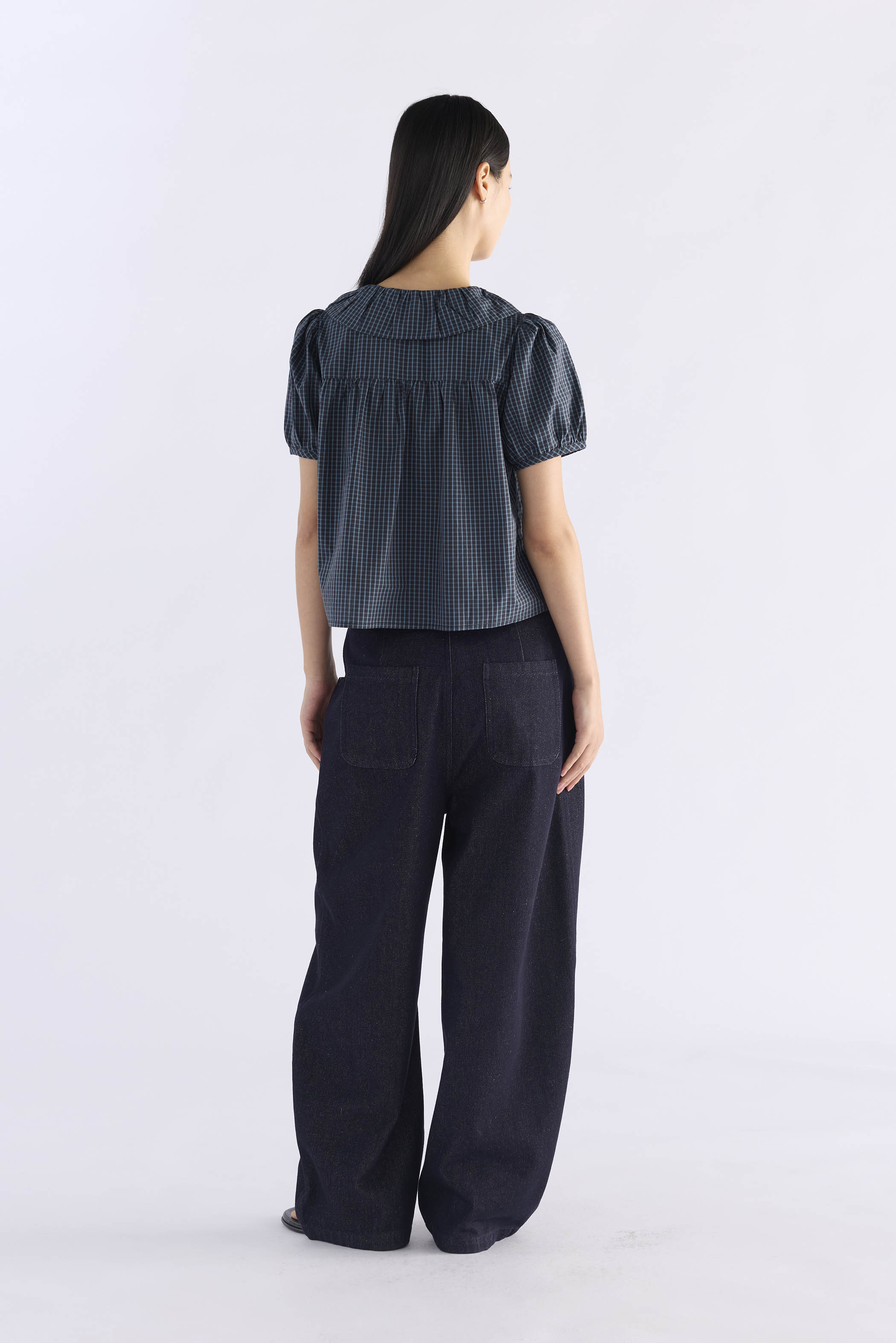 Emberlyn Peterpan-Collar Blouse
