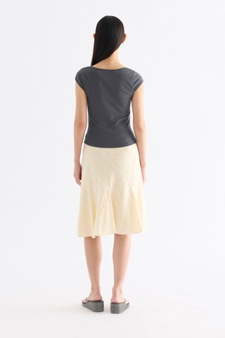 Edith Square Neck Cap Sleeve Top