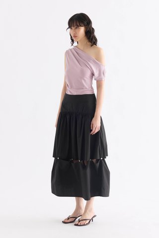 Ciara Mid-Rise Tiered Skirt
