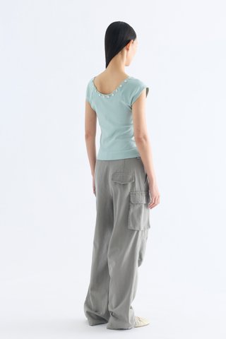 Carlo Mid-Rise Straight Leg Cargo Jeans