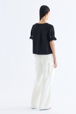 Elsie Lace Neck Blouse
