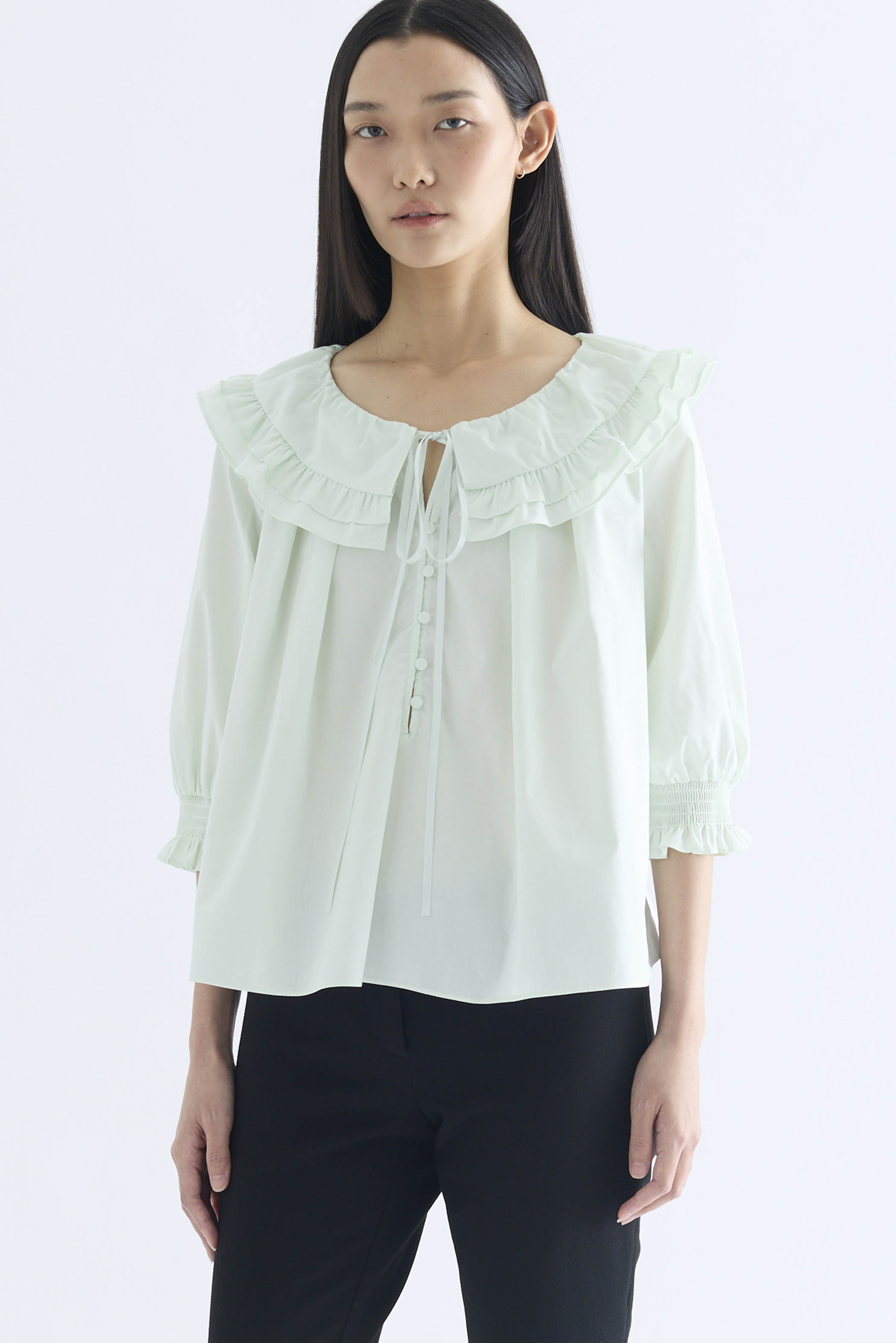 Calla Bib Collar Blouse