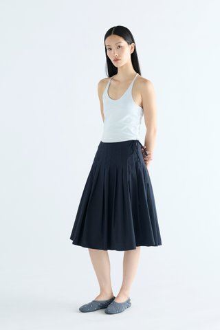 Lavena Pleated Half Skirt