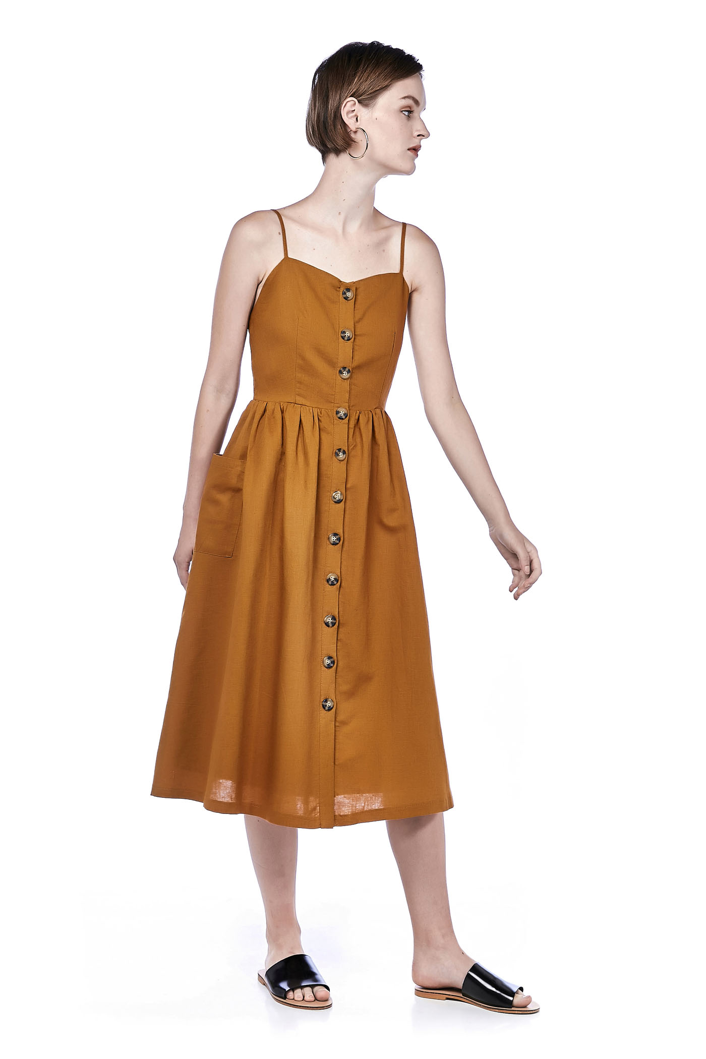 Valda Button-Down Dress 