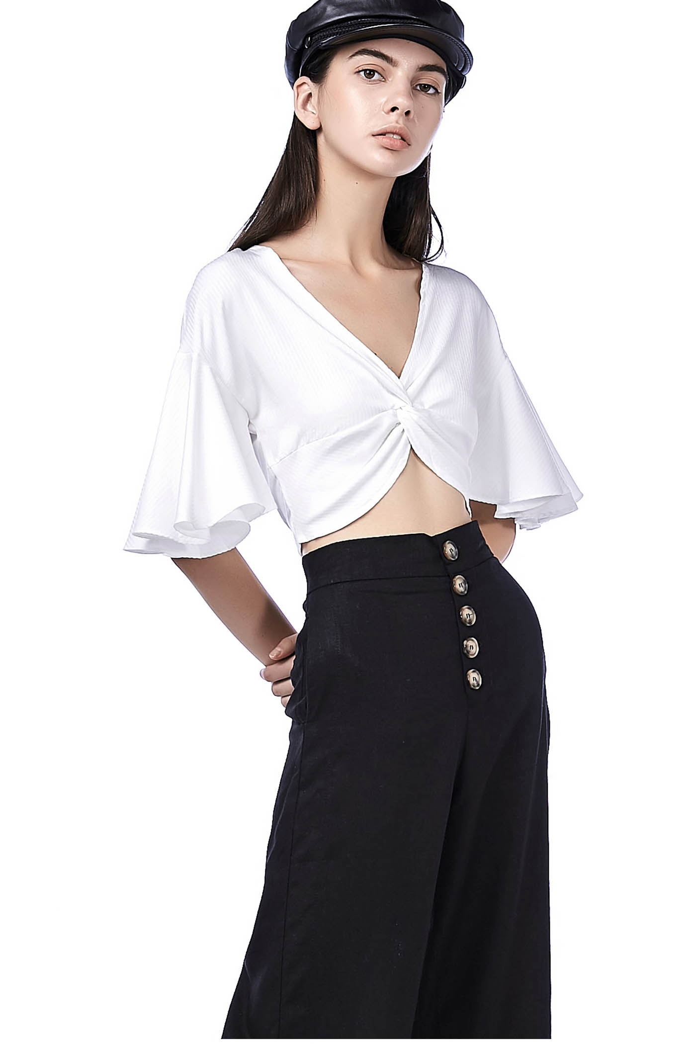 Essel Knotted Crop Top 