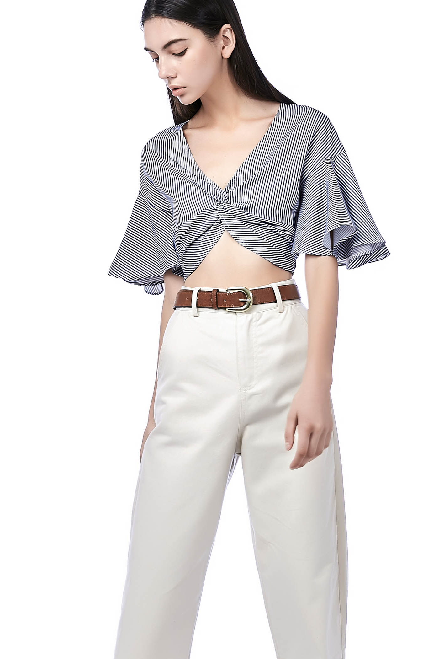 Essel Knotted Crop Top 