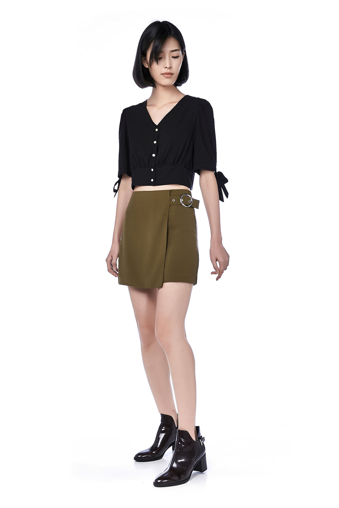 Dolce Side-buckle Skirt 