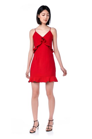 Alondra Frill-Trim Mini Dress 