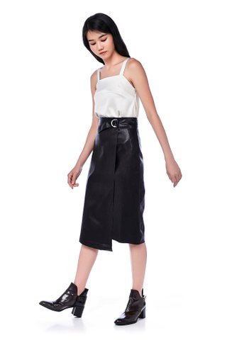 Leanor Asymmetrical Belted Skirt