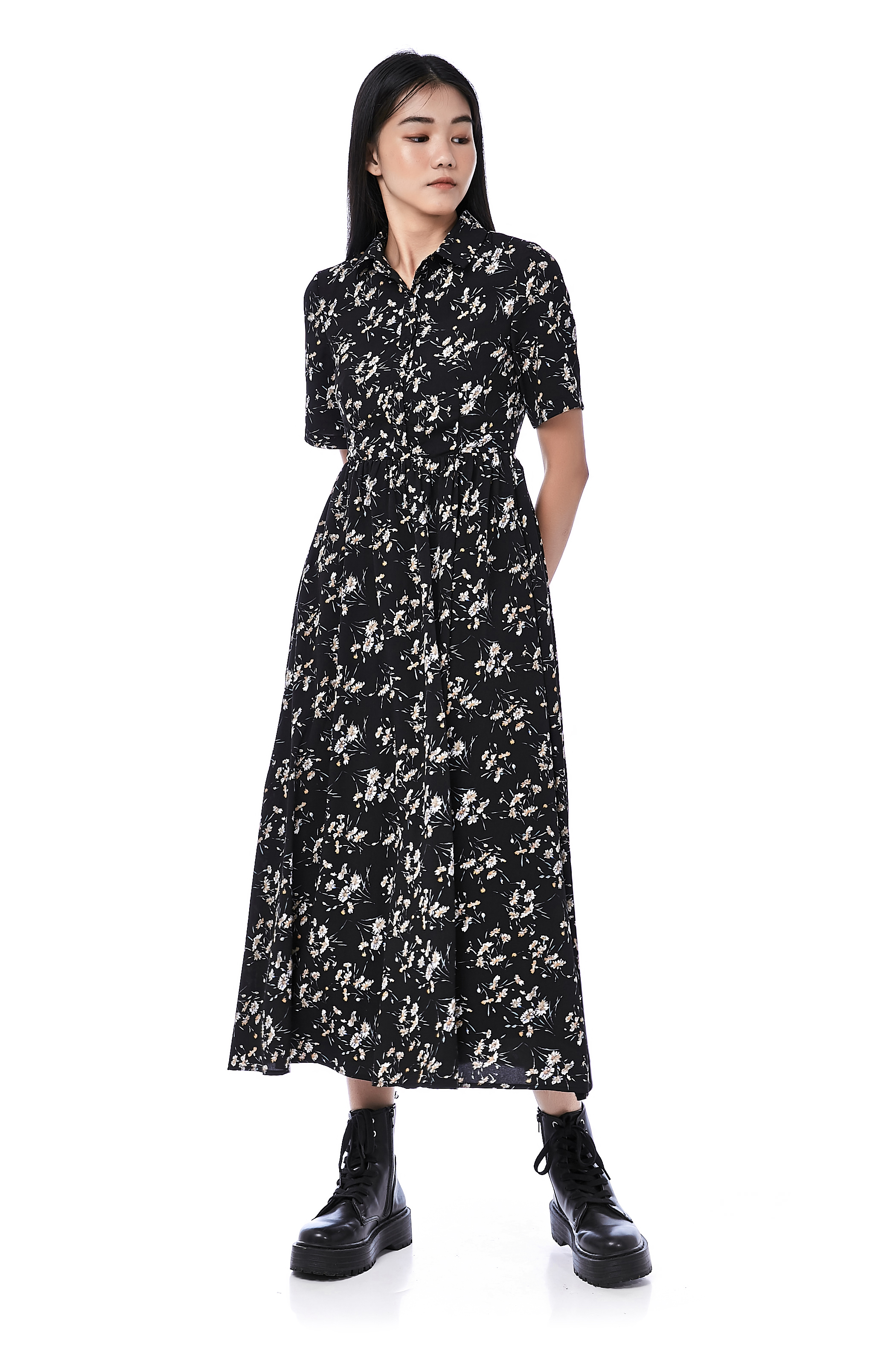 Daire Collared Maxi Dress