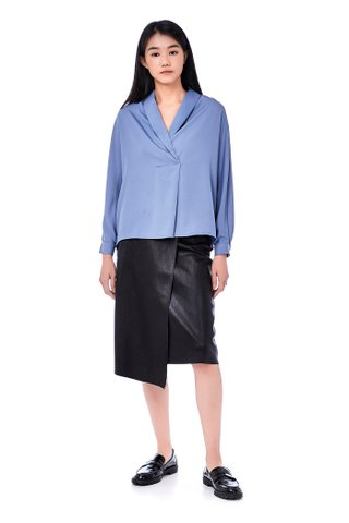 Aleci Cross-Front Blouse 