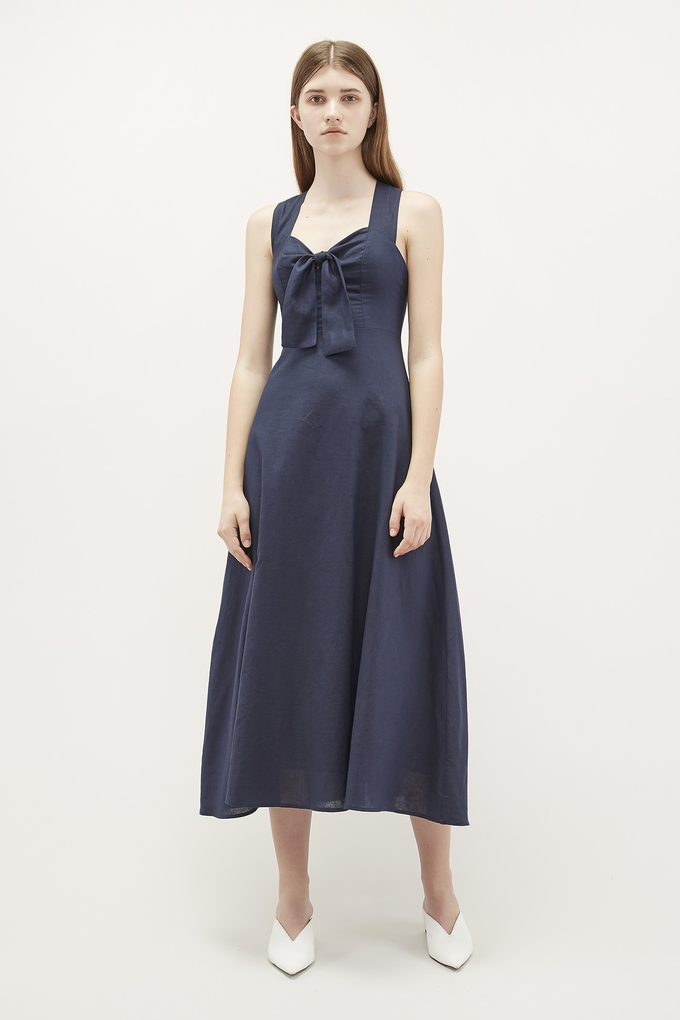 Colby Front-Knot Dress 