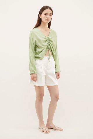Sayra Ruched-front Blouse 