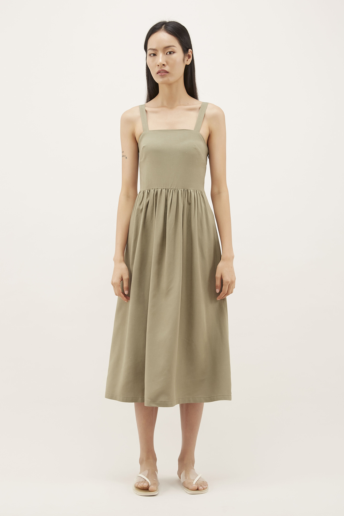 Ophelie Square-neck Dress