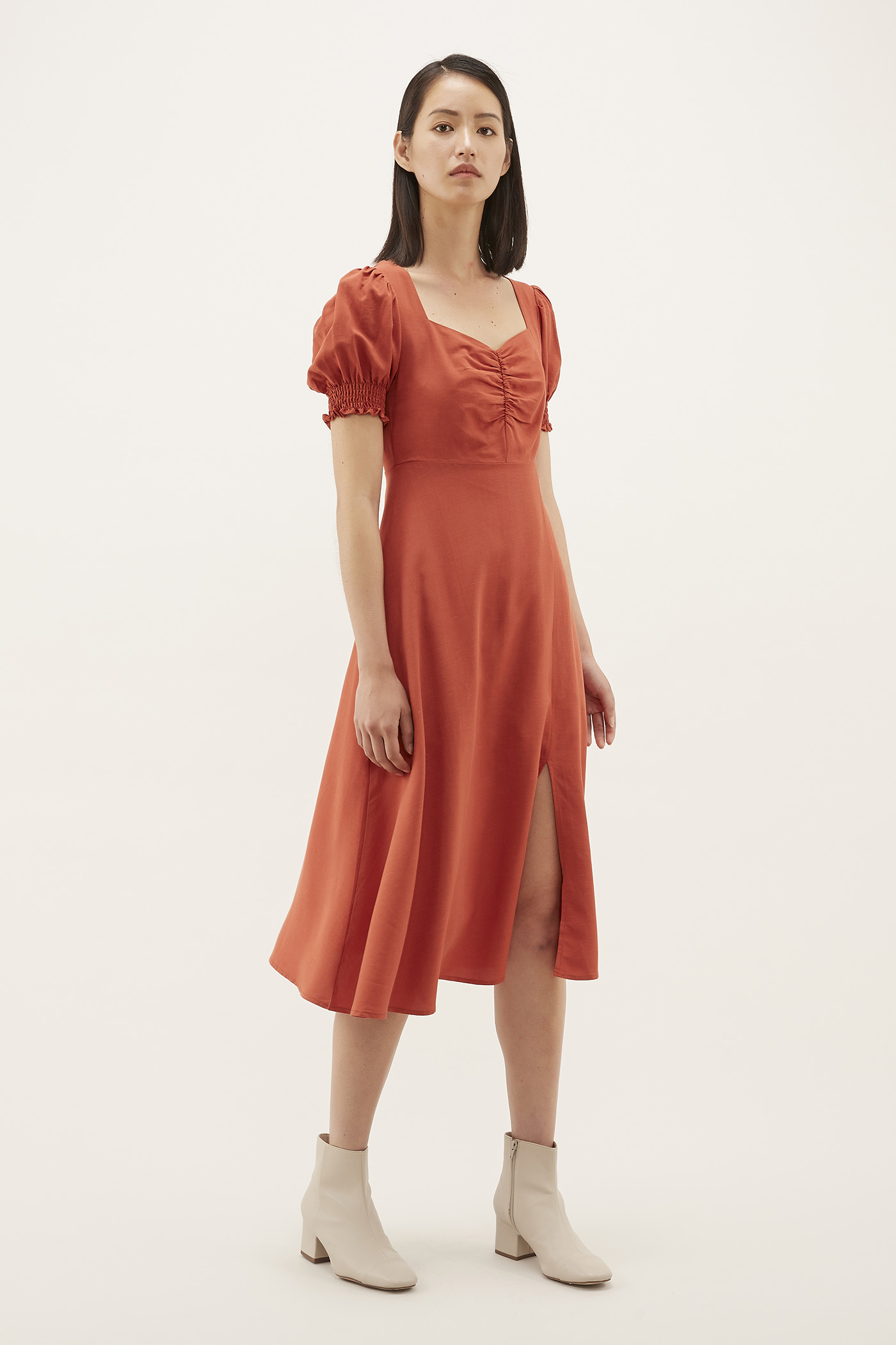 Mirelle Ruched-front Dress 