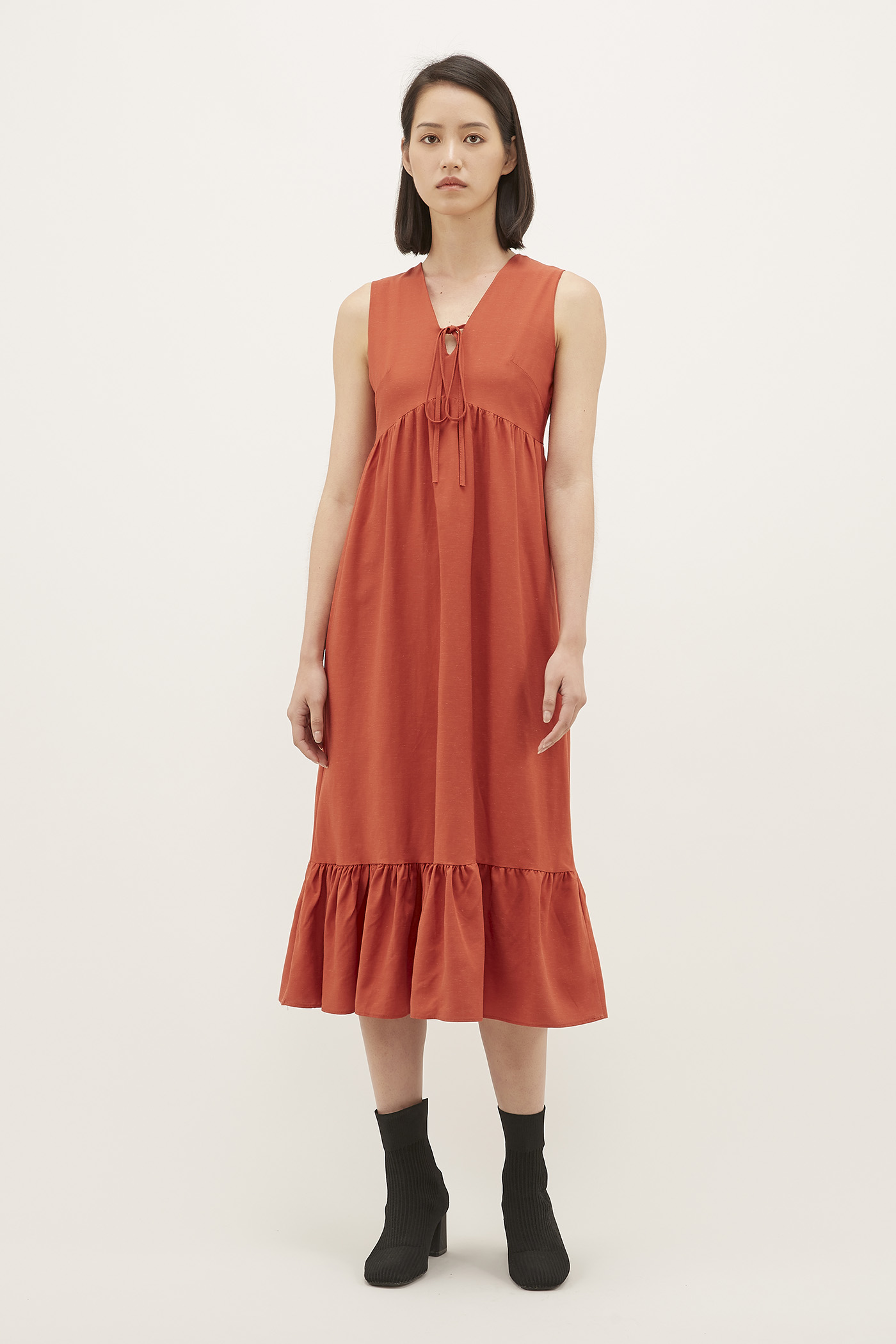 Solina Front-tie Dress 