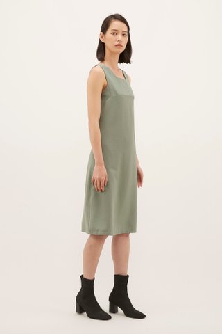 Reliza Square-neck Dress 