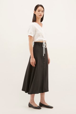 Gwene Belted Midi Skirt